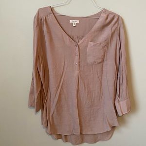 Tan Flowy Blouse
